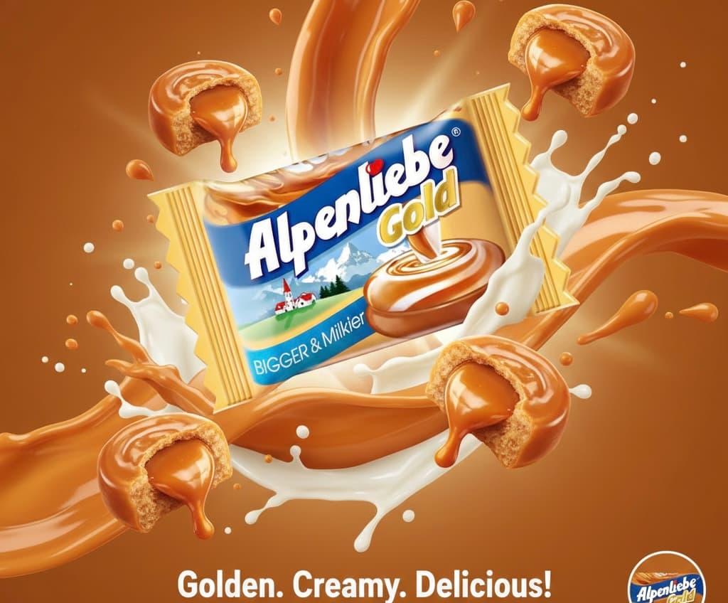 Alpenliebe Gold Pack of 10 | Rich Buttery Caramel | Ultra-Smooth Milky Hard Candy — view 1