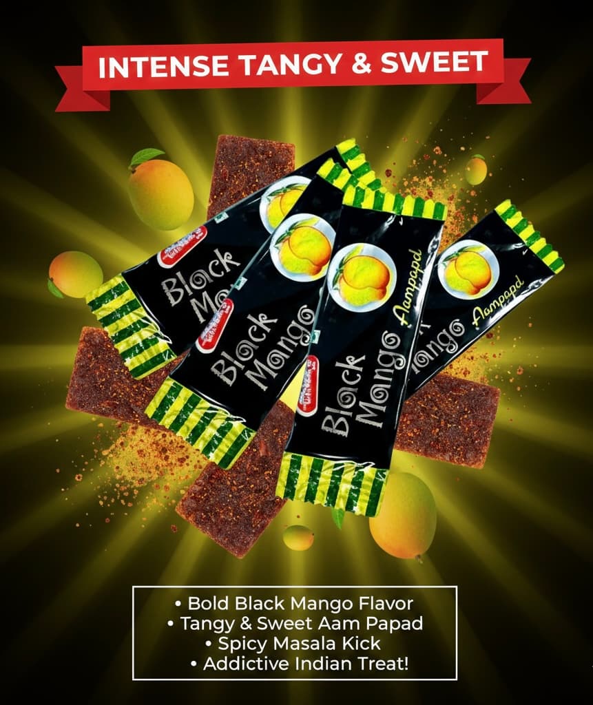 Black Mango Pack of 10 | Intense Khatta Piquant Candy | Dark Tangy Desi Punch — view 1