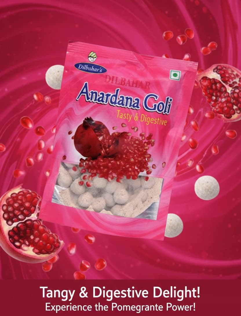 Anardana Goli Pack of 10 | Tangy Pomegranate Digestive Drops | Sun-Dried Botanical Spice Mix — view 1