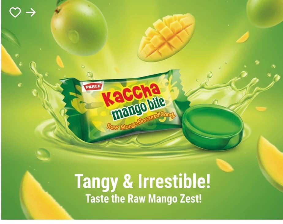 Kaccha Aam Pack of 10 | The Real Raw Mango Kick | Tangy and Refreshing Hard Candy — view 1