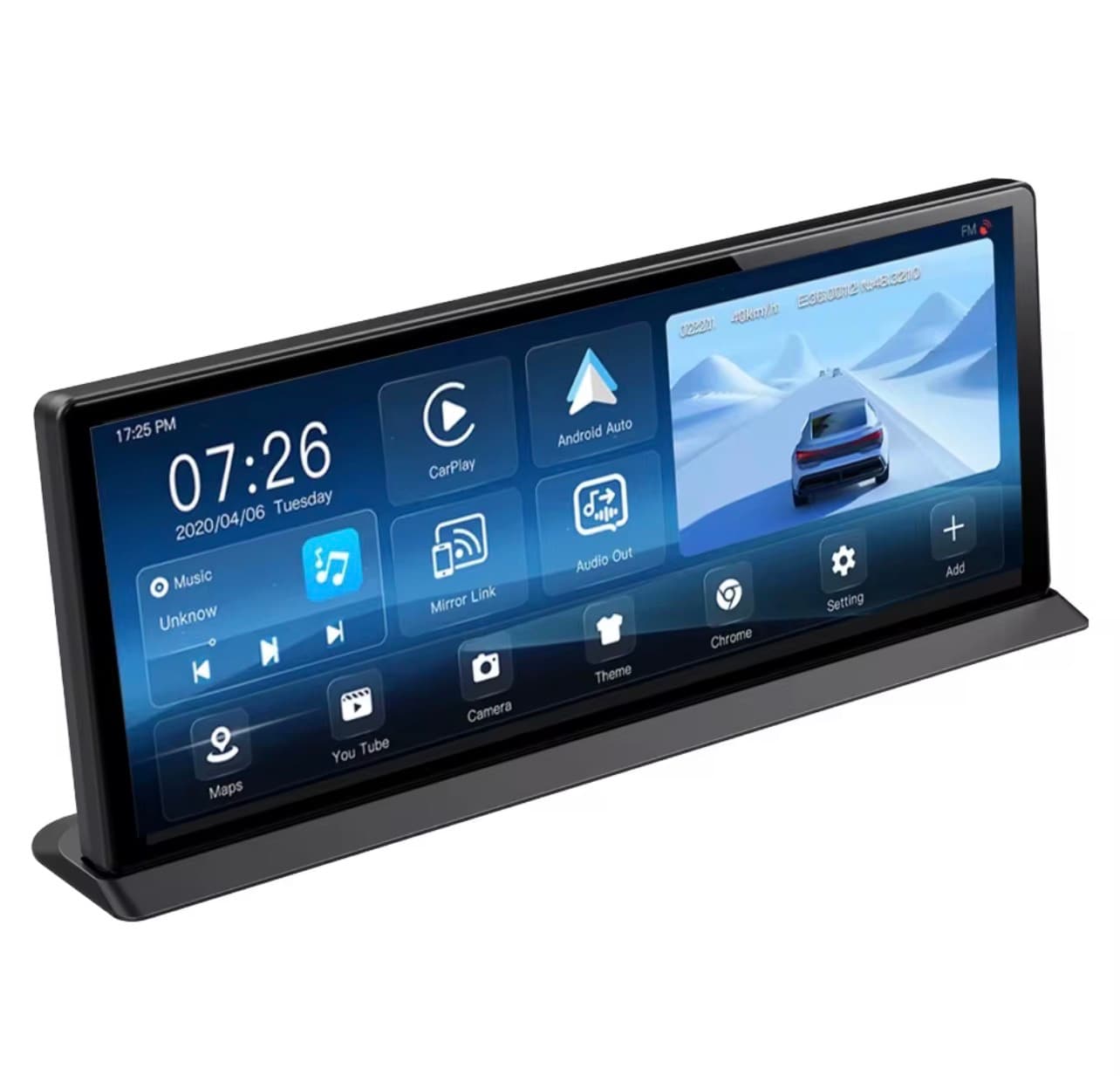 11.3-Inch Ultra-Wide Android Smart Dash Console | Wireless CarPlay & Android Auto | 1440x540 HD IPS | 4GB RAM 64GB ROM | 12V-24V Universal Pro Upgrade — view 1
