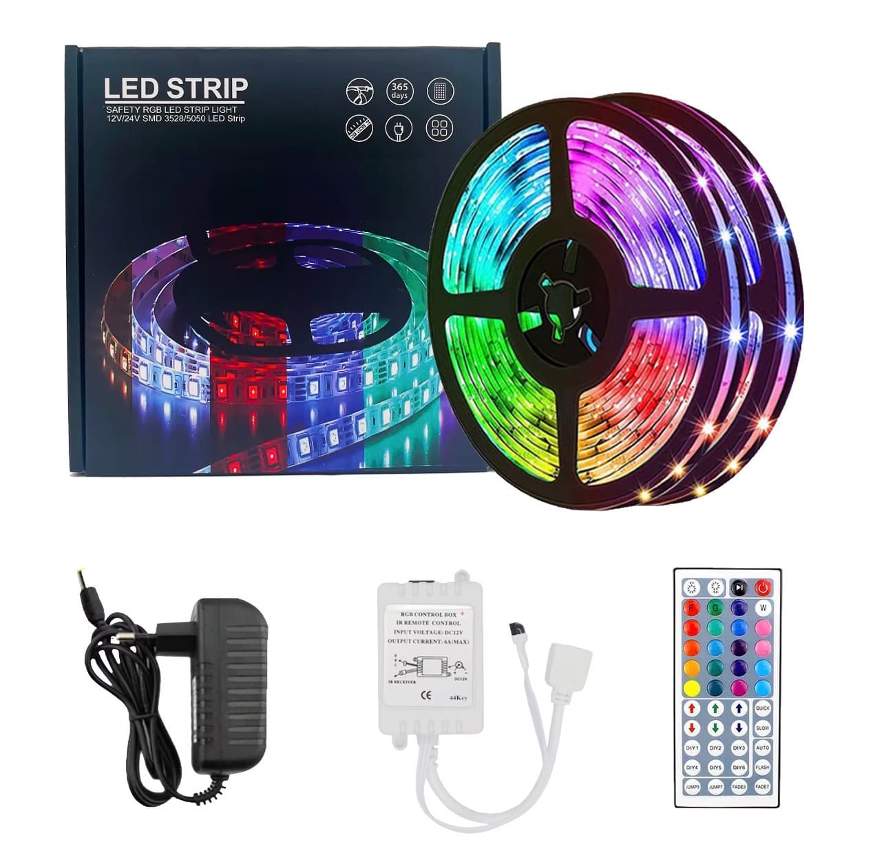 Smart RGB LED Strip | 49.2 ft | OSRAM IC Technology | 12V Waterproof | Premium Landscape & Architectural Illumination — view 1