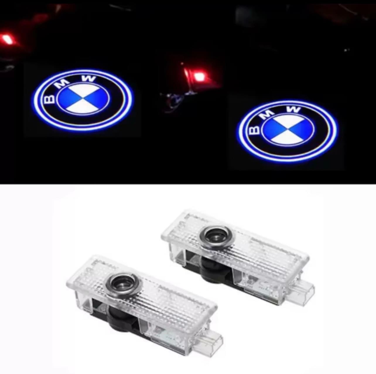 BMW Electric Series LED Door Projector Lights | 2-Piece Set | High-Definition Ghost Shadow Logo | Plug-and-Play | Premium Entry Illumination — view 1